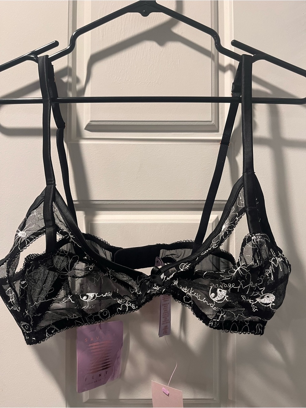 Savage X Fenty Dear Diary Mesh Bralette, Crotchless Panties and Diary - Picture 4 of 6